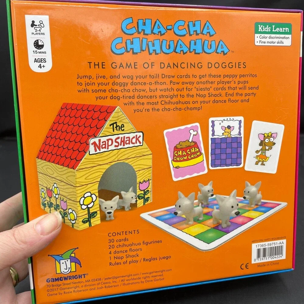 Cha-Cha Chihuahua: The Game of Dancing Doggies Game by Gamewright Ages 4+